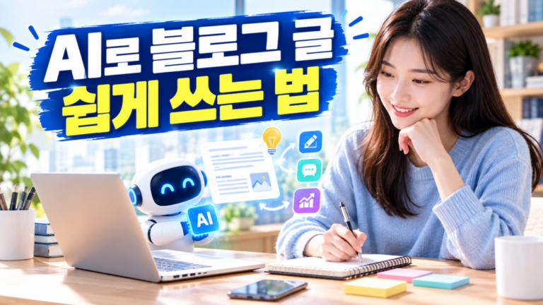 AI로 블로그 글 쉽게 쓰는 법