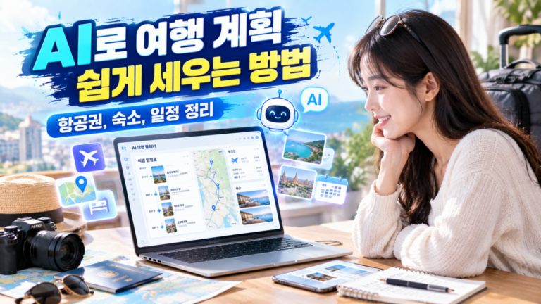 AI로 여행 계획 쉽게 세우는 방법｜항공권, 숙소, 일정 정리