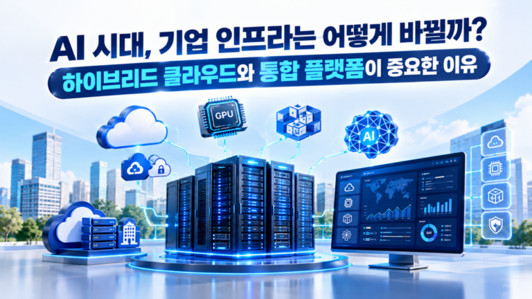 AI 시대, 기업 인프라는 어떻게 바뀔까? 하이브리드 클라우드와 통합 플랫폼이 중요한 이유