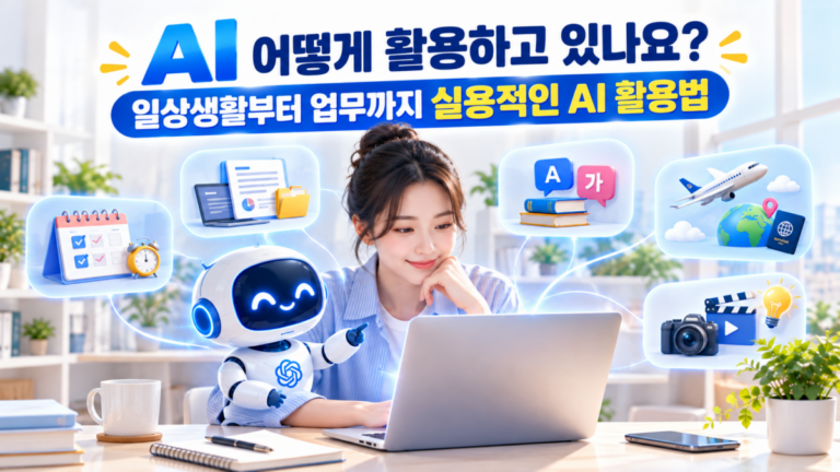 AI 어떻게 활용하고 있나요?｜일상생활부터 업무까지 실용적인 AI 활용법