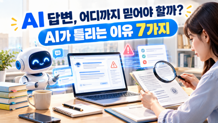 AI 답변, 어디까지 믿어야 할까? AI가 틀리는 이유 7가지